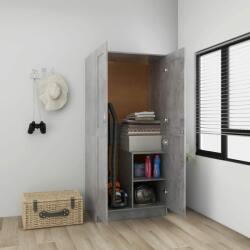 vidaXL Șifonier, gri beton, 82, 5x51, 5x180 cm PAL (803438) Garderoba