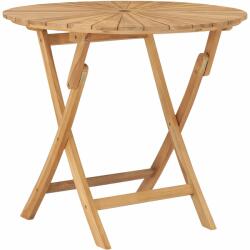 vidaXL Masă pliabilă de grădină, Ø 85 cm, lemn masiv de tec (49438)