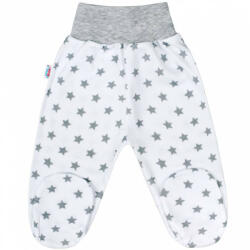 NEW BABY Baba lábfejes nadrág New Baby Classic II szürke csillagokkal - pindurka - 1 890 Ft