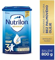 NUTRILON 3 Lapte de vanilie pentru copii mici 800 g, 12+ (AGS173394)