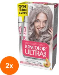 LONCOLOR Set 2 x Vopsea de Par Permanenta Loncolor Ultra Max, 10.19 Blond Argintiu Intens, 200 ml