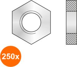 Schaefer-Peters Set 250 x Piulita Hexagonala Joasa Forma B 439 Inox A2-M6 (COR-250X043926S)