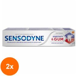Sensodyne Set 2 x Pasta de Dinti Sensodyne Sensitivity & Gum Whitening, 75 ml