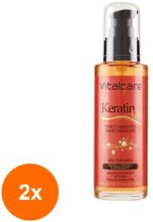 Vitalcare Set 2 x Tratament de Par Vitalcare Keratin Oil, 100 ml