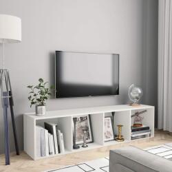 vidaXL Bibliotecă/Comodă TV, alb, 143 x 30 x 36 cm (800261) - comfy