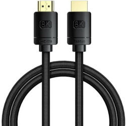  Adatkábel, HDMI - HDMI, v2.1, 100 cm, 8K, 3D, 60 Hz, Baseus High Definition, CAKGQ-J01, fekete