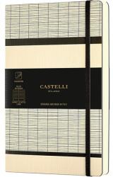 CASTELLI Jegyzetfüzet A/6 vonalas CASTELLI 96 lapos puhafedeles gumis Tatami White Milk (C013814)