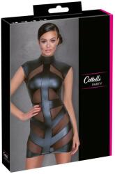 Cottelli Collection - fényes, testre simuló ruha (fekete) (27179051021) - sexshopcenter