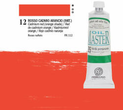 Ferrario Master olajfesték, 60 ml - 12, cadmium red/orange shade