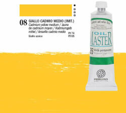 Ferrario Master olajfesték, 60 ml - 08, cadmium yellow medium