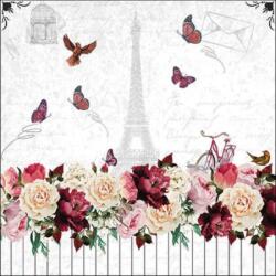 Ambiente Romantic Paris papírszalvéta 33x33cm, 20db-os