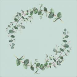 Ambiente Eucalyptus Branch Green papírszalvéta 33x33cm, 20db-os