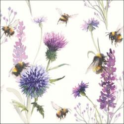 Ambiente Bumblebees in the Meadow papírszalvéta 33x33cm, 20db-os