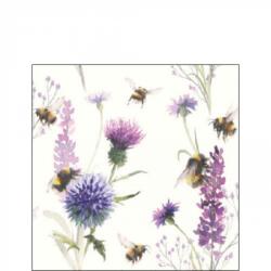 Ambiente Bumblebees in the Meadow papírszalvéta 25x25cm, 20db-os - szep-otthon
