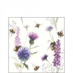 Ambiente Bumblebees in the Meadow papírszalvéta 25x25cm, 20db-os
