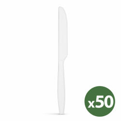 kutyuneked. hu Többször használatos bioműanyag kés készlet - 50 db / csomag (57591A-50)