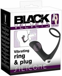 Black Velvets Vibrating Ring & Plug