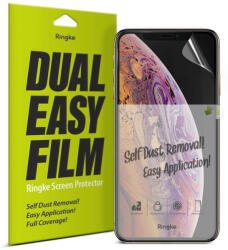 Ringke Set 2x Folie Compatibila cu iPhone 11 / Compatibila cu iPhone XR, Auto-Curatare, Ringke Dual Easy, Transparent