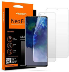 Spigen Set 2 x Folie Compatibila cu Samsung S20 Plus, Spigen Neo Flex, Autoregenerabila, Flexibila