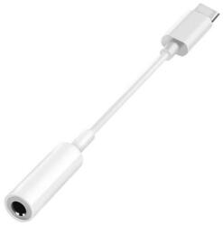 REMAX Cablu / AUX / Adaptor USB Type C la Jack 3.5 mm Mama, Alb