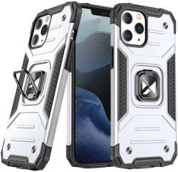 Wozinsky Husa Compatibila iPhone 13, Ring Armor Case Kickstand, Wozinsky, Silver