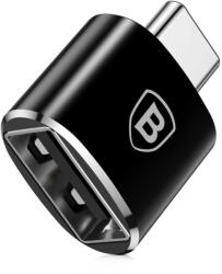Baseus Adaptor / OTG / Conector USB - USB Type C, Baseus, Negru