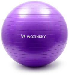 WOZINSKY Minge gimnastica / fitness / yoga, Wozinsky, diametru 65 cm, pompa inclusa, violet
