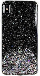 Wozinsky Husa Compatibila cu Huawei P40 Lite / Nova 7i / Nova 6 SE, Star Glitter Shining, Sclipici, Negru
