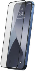 Baseus Set 2 x Folie Compatibila cu iPhone 12 Pro Max, Sticla Securizata 0.25mm, Baseus, cu Rama, Negru