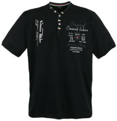LAVECCHIA tricou bărbătesc 2042 oversize Negru 7XL