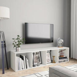 vidaXL Bibliotecă/Comodă TV, alb, 143 x 30 x 36 cm (800261) - izocor