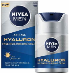 Nivea Men Hyaluron Hidratáló bőrkrém ráncok ellen 15, 50 ml