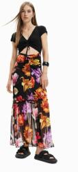 Desigual ruha fekete, maxi, harang alakú - fekete XS - answear - 56 990 Ft