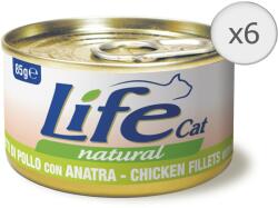 Life Pet Care nedves macskaeledel, csirke és kacsa, 6 x 85 g