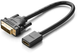 UGREEN 20118 DVI-HDMI adapter, 15 cm (fekete) (20118) - scom