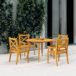 vidaXL Scaune de exterior, 4 buc. , lemn masiv de acacia (3098660) - vidaxl