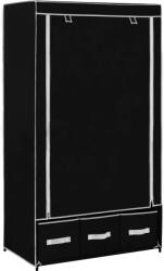 vidaXL Șifonier, negru, 87 x 49 x 159 cm, material textil (282457)