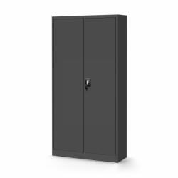 Jan Nowak® | TOMASZ fém polcos iratszekrény ajtókkal és személyes kis szekrénnyel /Antracit (994)