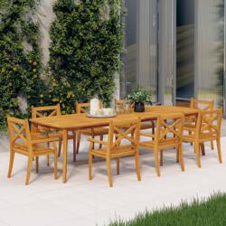 vidaXL Scaune de exterior, 8 buc. , lemn masiv de acacia (3098662)