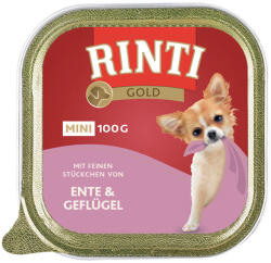 RINTI 24x100g RINTI Gold Mini kacsa & szárnyas nedves kutyatáp