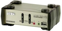 ATEN KVM Switch USB VGA + Audio, 2 port - CS1732B (CS1732B-A7-G) (CS1732B-A7-G)