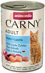 Animonda 12x400g animonda Carny Adult nedves macskatáp-Csirke & lazac