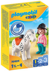 Playmobil 1.2. 3 Calaret Cu Cal Playmobil (ARA-PM70404) Figurina