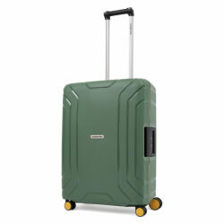 CarryOn Steward zöld 4 kerekű csatos közepes bőrönd (502514M)