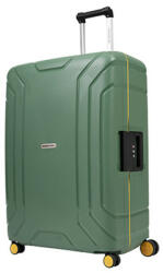 CarryOn Steward zöld 4 kerekű csatos nagy bőrönd (502514L)
