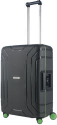 CarryOn Steward antracit 4 kerekű csatos közepes bőrönd (502345M)