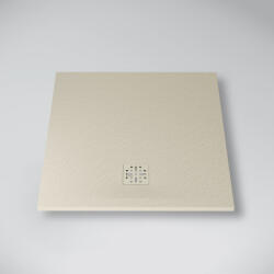 MARMY Dolomite szögletes zuhanytálca 80x80 Gucci Latte / Matt Cappuccino 807638808056 +ajándék szifon (80 7638 80 80 56)