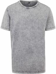 Build Your Brand Férfi póló Acid Washed - Szürke / fekete | 3XL (BY070-1000296241)