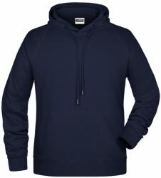 James & Nicholson (Daiber) Férfi kapucnis biopamut felső 8024 - Sötétkék | 2XL (1-8024-1780671)