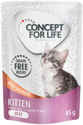 Concept for Life Concept for Life Kitten Fără cereale Somon - în gelatină 24 x 85 g